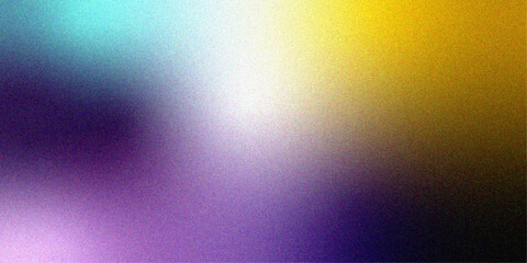 Abstract vibrant colorful gradient background with grainy noise texture © RACCOON
