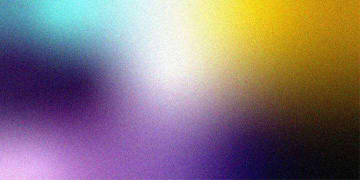 Abstract vibrant colorful gradient background with grainy noise texture