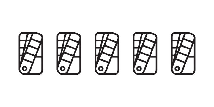 Swatchbook Icon Vector Illustration for Mobile Apps Web Interface Color Picker Design System and Creative Tools