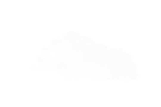 White Cloud PNG Transparent Background Element