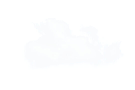 White Cloud PNG Transparent Background Element