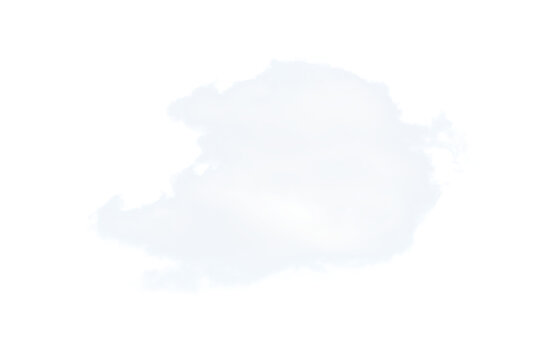 White Cloud PNG Transparent Background Element