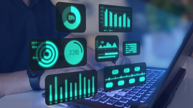 Business person evaluates metrics for business growth, setting goals for expansion. Insights on fostering continuous business growth through innovation and strategy