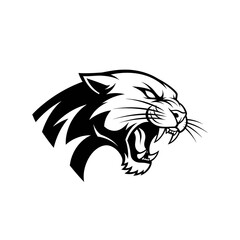 Obraz premium Black Panther Head Logo Design.