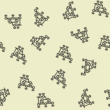 version control software vector line seamless pattern version control software sign illustration