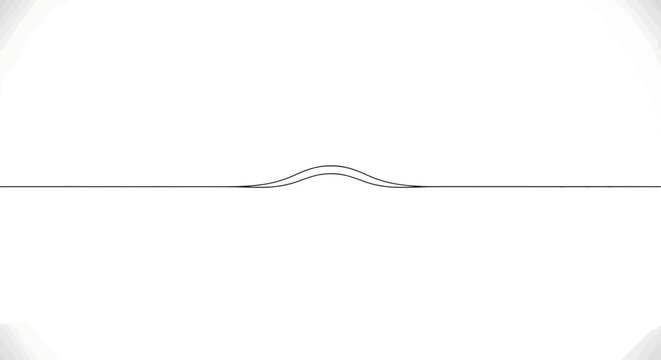 Abstract line art of a wave