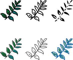 zamioculcas tropical leaf color icon vector. zamioculcas tropical leaf sign. isolated stylized symbol © vectorwin
