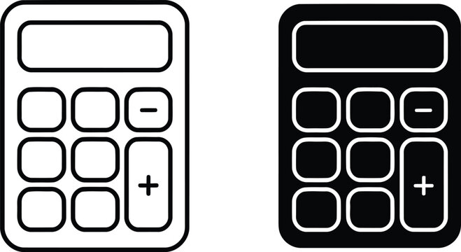 Calculator math tool icon vector illustration, Calculator math tool icon