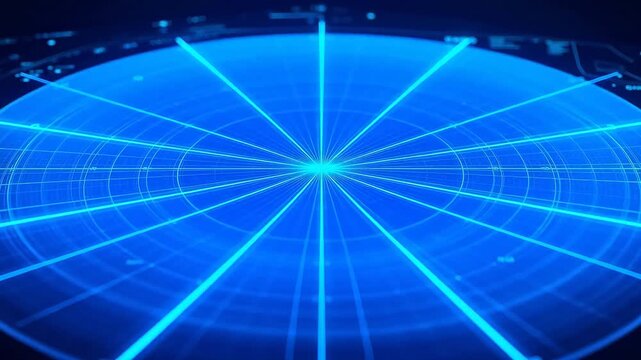 Radar chart geometry expands with dynamic data visualization
