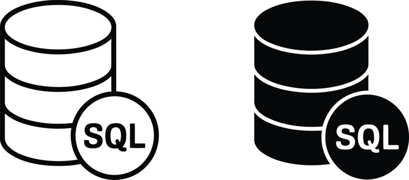 Sql database server storage vector illustration