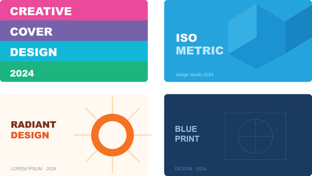 Layer design with green squares and text lorem ipsum 2024 modern abstract.