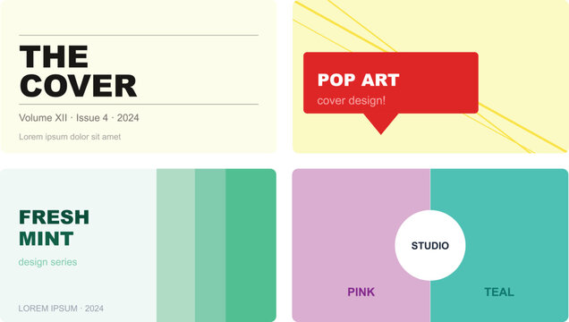 Modern cover issue 12 2024 design template modern website.