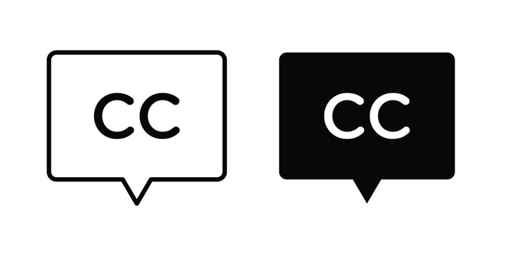 Closed caption icon