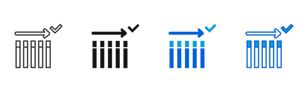 chart stable icon multiple style set