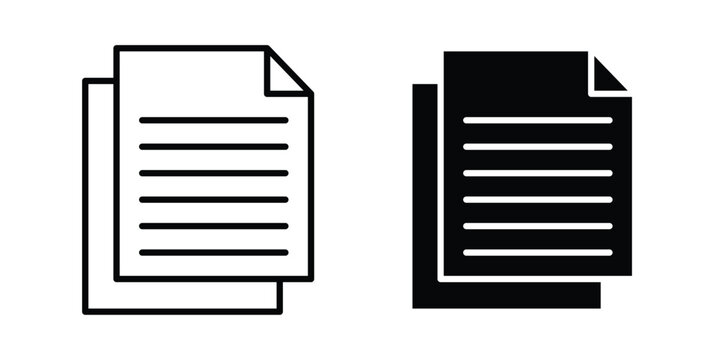 Document papers icon