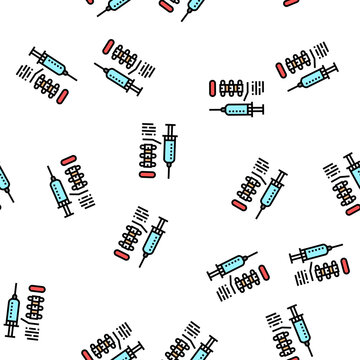 injection scoliosis treat vector seamless pattern injection scoliosis treat sign illustration