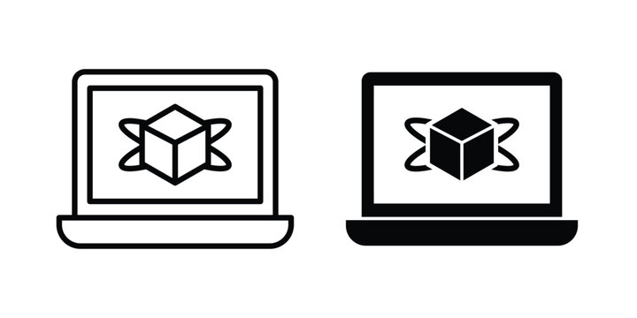 Computer simulation icon