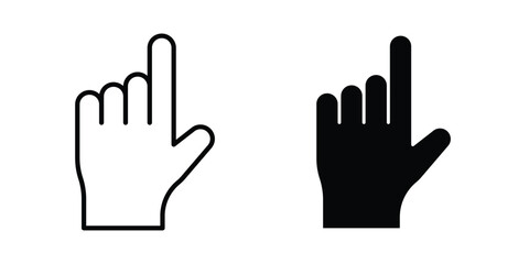Obraz premium Pointing hand icon