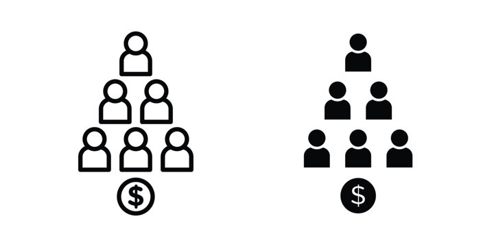 Ponzi scheme icon