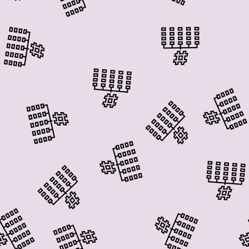 hashing algorithm vector line seamless pattern hashing algorithm sign illustration