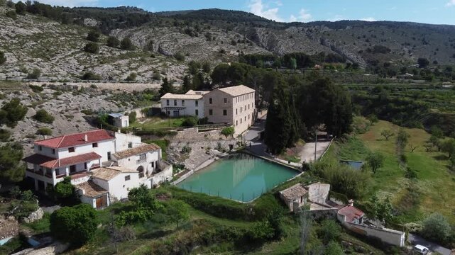 Paper mill and centuries-old washhouse in Ibi, Spain.