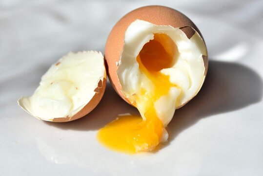 Oeuf mollet en coupe