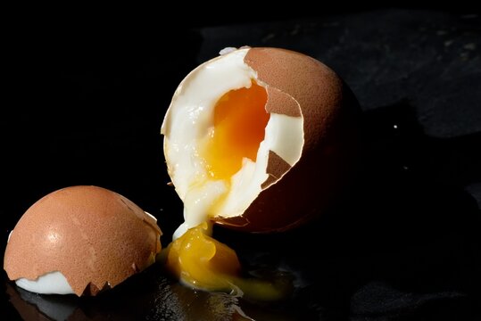 Oeuf mollet en coupe