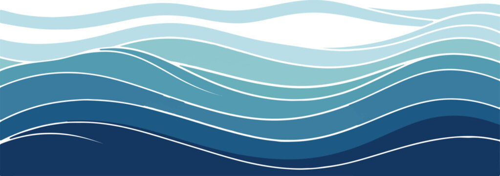 Abstract nautical wave background design in blue with abstract background nautical wallpaper backdrop minimalist illustration relaxing creative