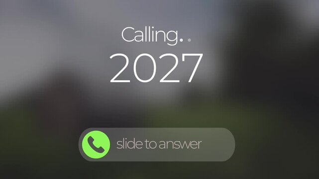 New Year 2027 Calling Screen, iphone calling screen