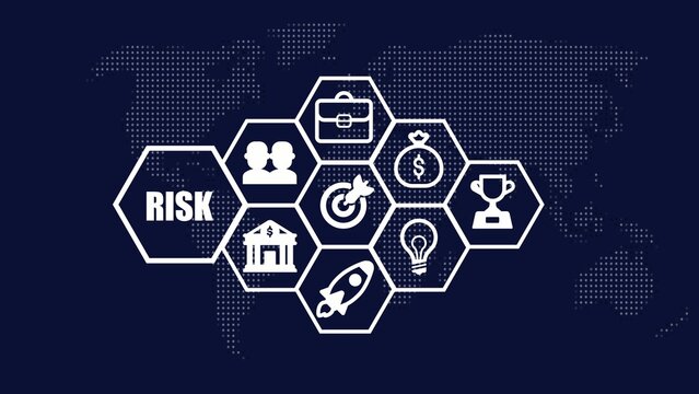 Hexagonal connected with law text on dark blue map Generate title without using the word "Title:" before it. background with dotted pattern