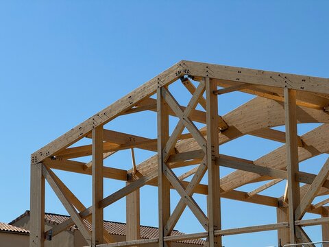 structure maison en bois