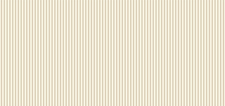Vertical beige stripe pattern. Seamless pinstripe background texture. Minimal classic line design. Elegant repeating wallpaper backdrop. Neutral geometric surface pattern.