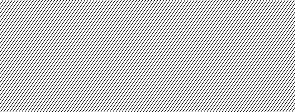 Diagonal black stripe pattern. Seamless geometric line texture. Modern monochrome abstract background. Parallel linear wallpaper design. Minimal repeating surface backdrop.