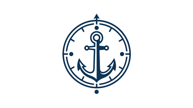 Nautical Anchor Compass