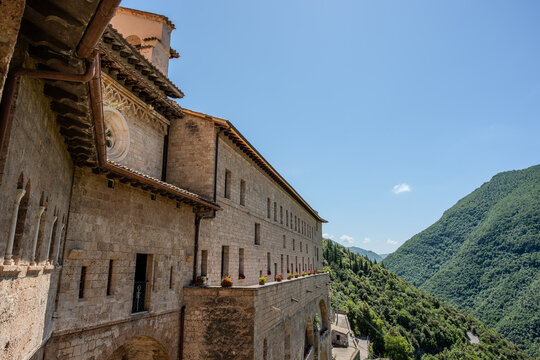 Subiaco. The Monastery of Saint Benedict, or Sanctuary of the Sacred Cave