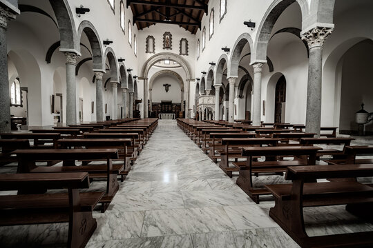 Teano, Italy. The Cathedral of San Clemente. 0326V.2