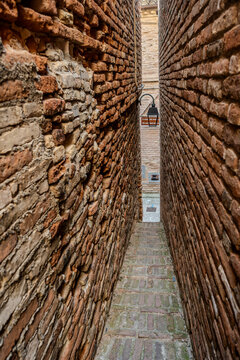 The narrowest alley in Italy. It is located in the historic center of Ripatransone.