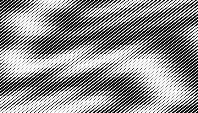 Black and white abstract geometric pattern with smooth transition of diagonal lines effect for modern background and jersey design element. Editable graphic resource. Vector Format Illustration. EPS10