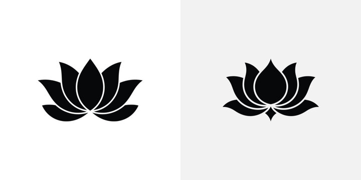 Black and white of two stylized sunflowers with detailed petals and leaves floral