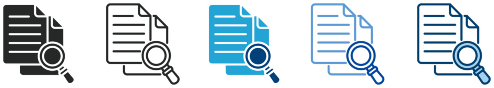 Problem statement icon set multi style icon set collection vector illustration