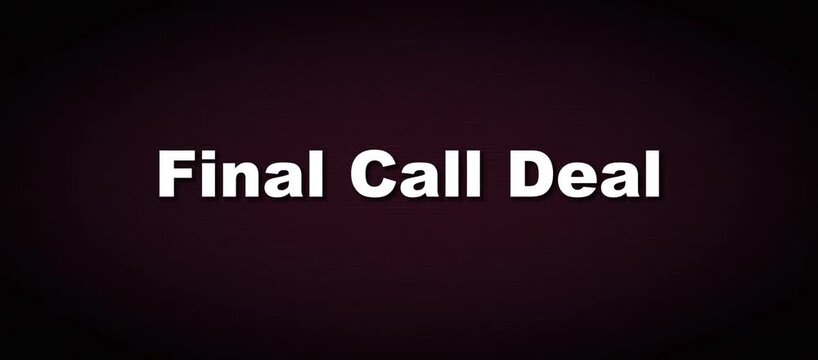 High Urgency E-Commerce Conversion and Inventory Clearance Final Call Deal Typography Loop