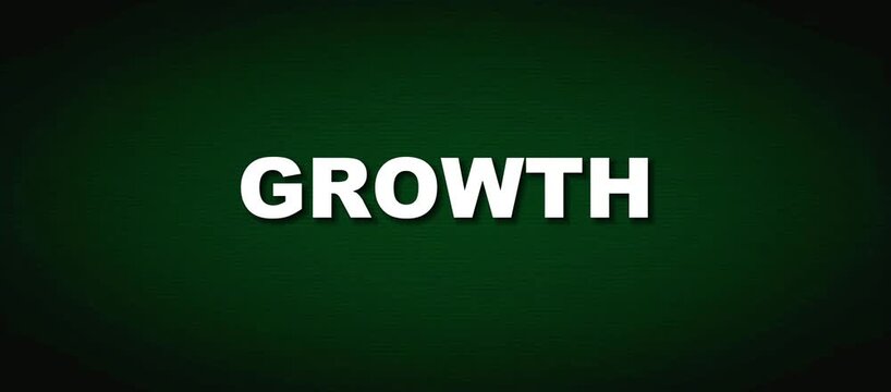 Enterprise Scalability and Financial Portfolio Growth Kinetic Typography Video Loop