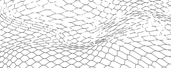 Curved net pattern. Seamless design for sportswear or equipment like soccer goals, volleyball nets, basketball hoops, hockey nets, and athletic gea © Sahrul