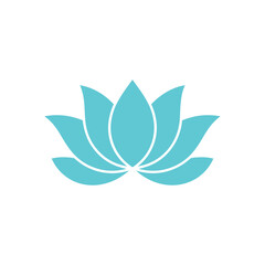 Naklejka premium Turquoise, abstract, leaf-shaped, symmetrical geometric modern style