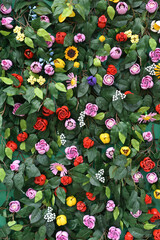 Naklejka premium Background with Lego flowers