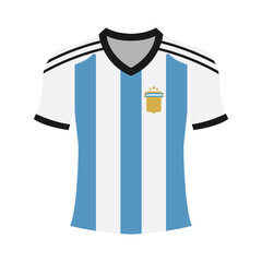 Argentina National Soccer Team Jersey Illustration © SimpleDesign
