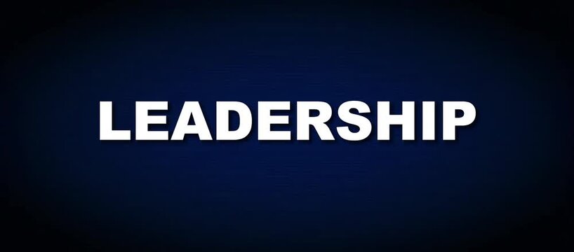 Corporate Governance and Executive Strategy Leadership Kinetic Typography Video Loop