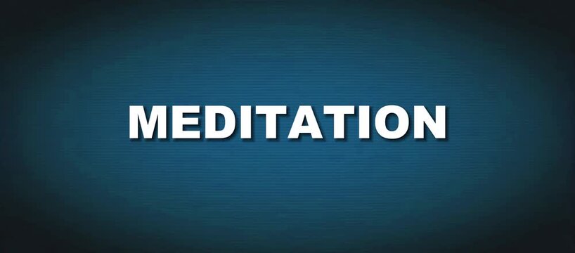 Zen Mindfulness and Inner Peace Meditation Kinetic Typography Video Loop
