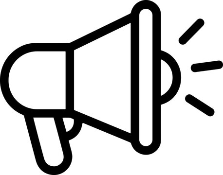 Megaphone Icon: Announcement, Promotion, and Communication Symbol