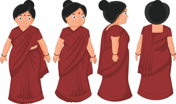 Collection of 2D Animated Character Expression and Pose Sheets